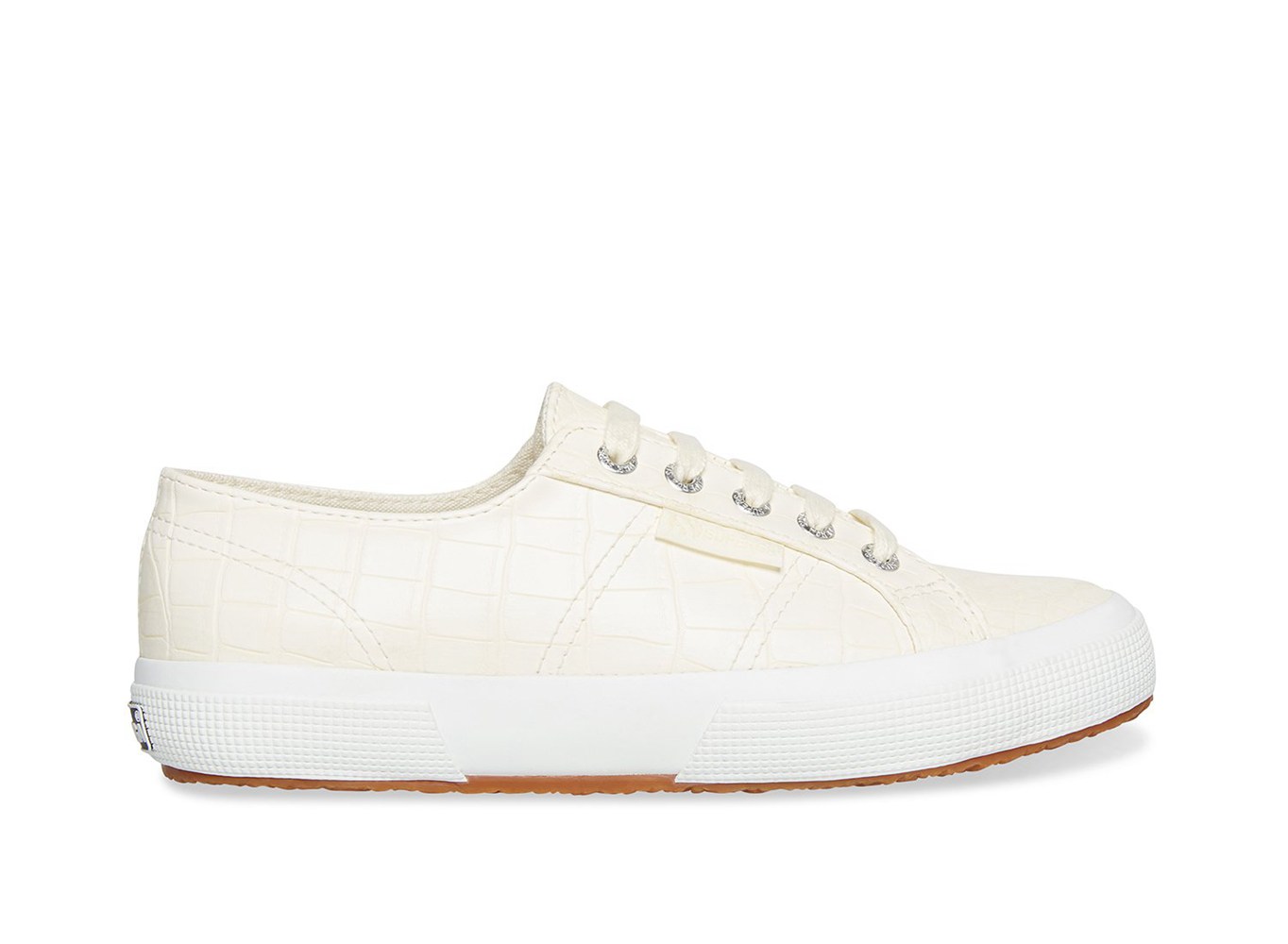 Superga Sneakers Womens - 2750 Syntcrocodilew - Beige - PCERV6483